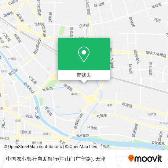 中国农业银行自助银行(中山门广宁路)地图