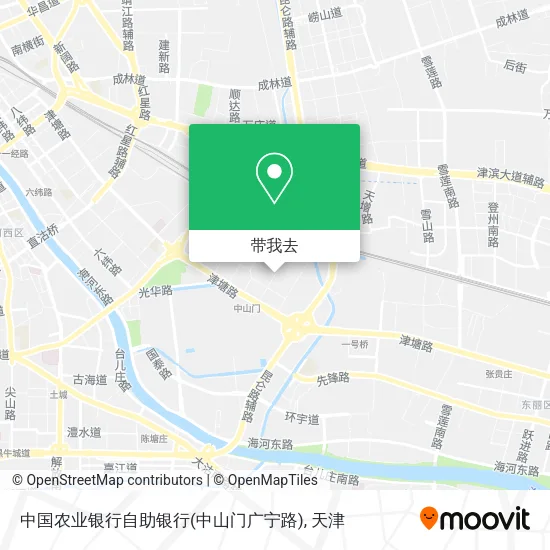 中国农业银行自助银行(中山门广宁路)地图