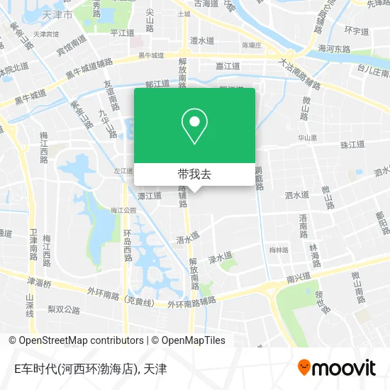 E车时代(河西环渤海店)地图