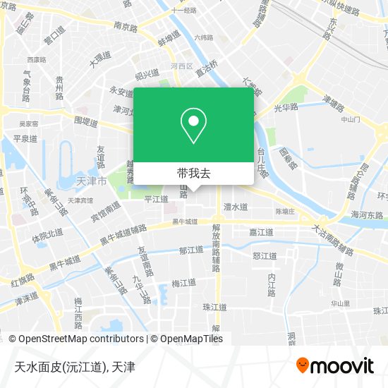 天水面皮(沅江道)地图