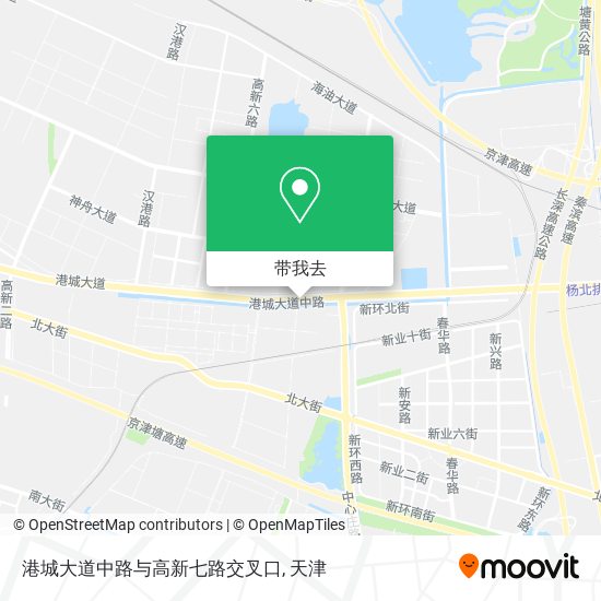 港城大道中路与高新七路交叉口地图