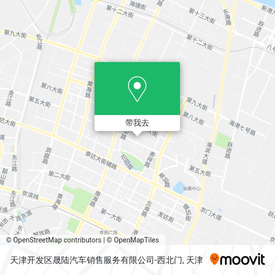 天津开发区晟陆汽车销售服务有限公司-西北门地图