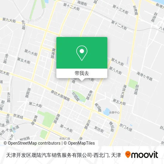 天津开发区晟陆汽车销售服务有限公司-西北门地图