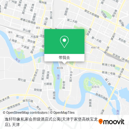 逸轩印象私家会所级酒店式公寓(天津于家堡高铁宝龙店)地图
