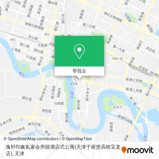 逸轩印象私家会所级酒店式公寓(天津于家堡高铁宝龙店)地图
