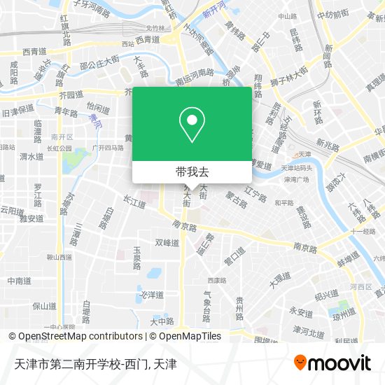 天津市第二南开学校-西门地图