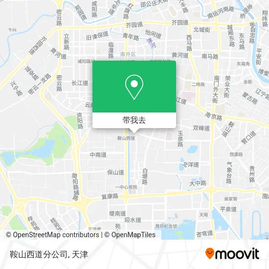 鞍山西道分公司地图