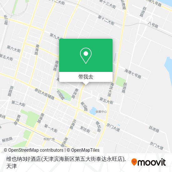 维也纳3好酒店(天津滨海新区第五大街泰达永旺店)地图
