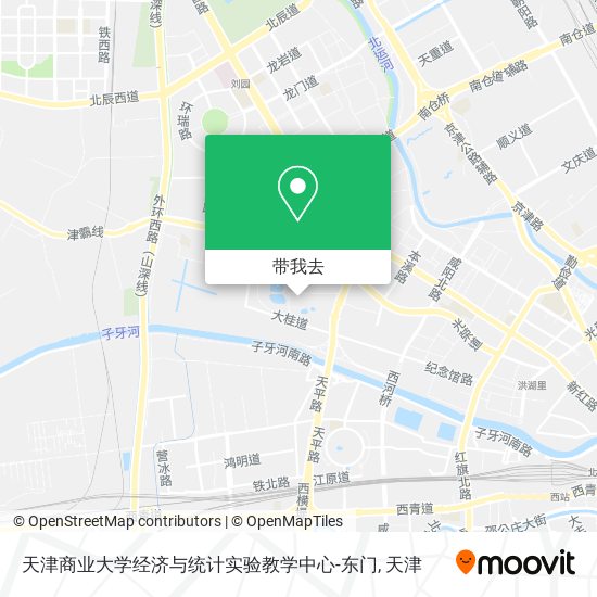 天津商业大学经济与统计实验教学中心-东门地图