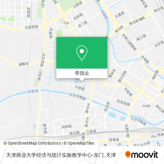 天津商业大学经济与统计实验教学中心-东门地图