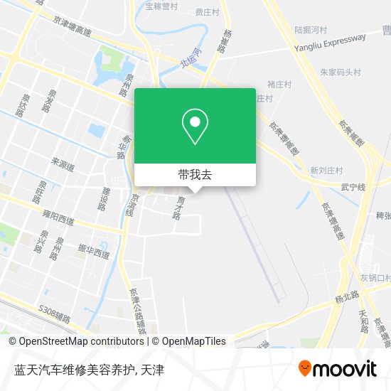 蓝天汽车维修美容养护地图