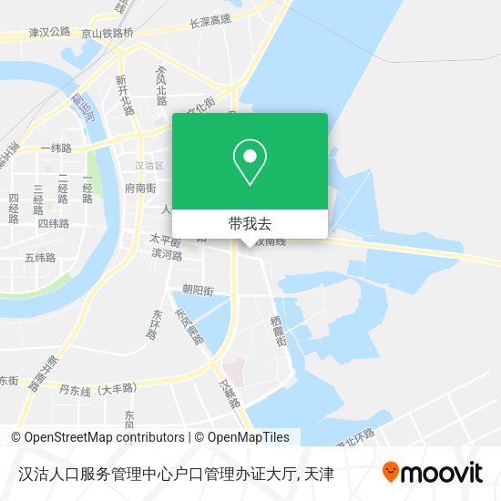 汉沽人口服务管理中心户口管理办证大厅地图