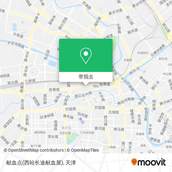 献血点(西站长途献血屋)地图