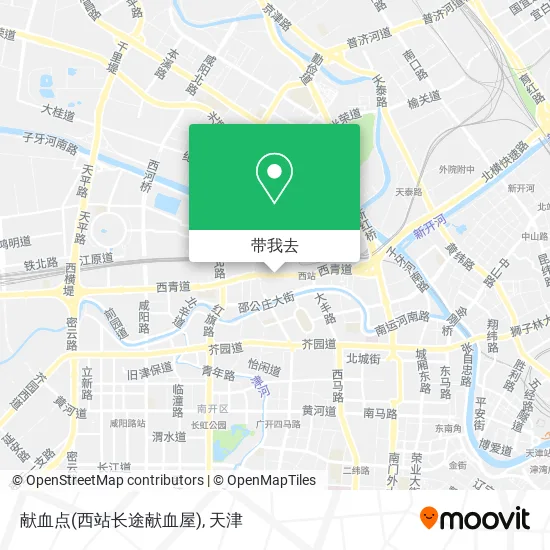 献血点(西站长途献血屋)地图