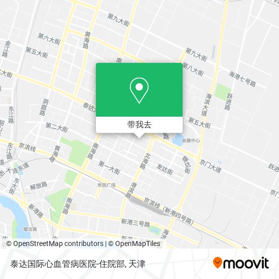 泰达国际心血管病医院-住院部地图