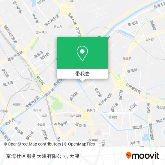 京海社区服务天津有限公司地图