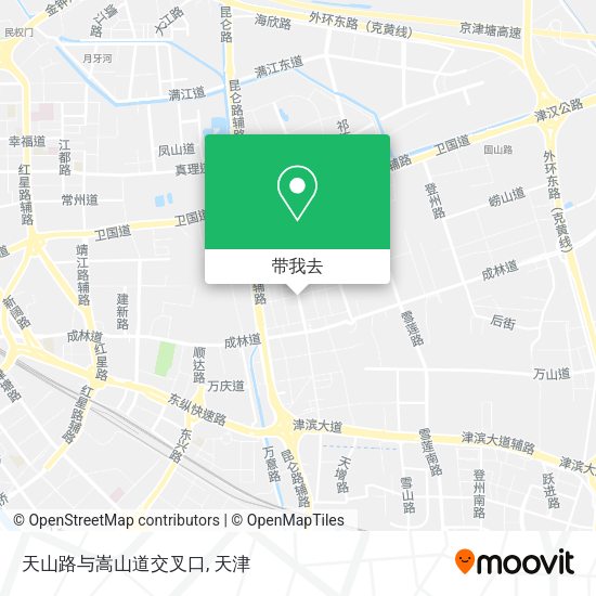 天山路与嵩山道交叉口地图