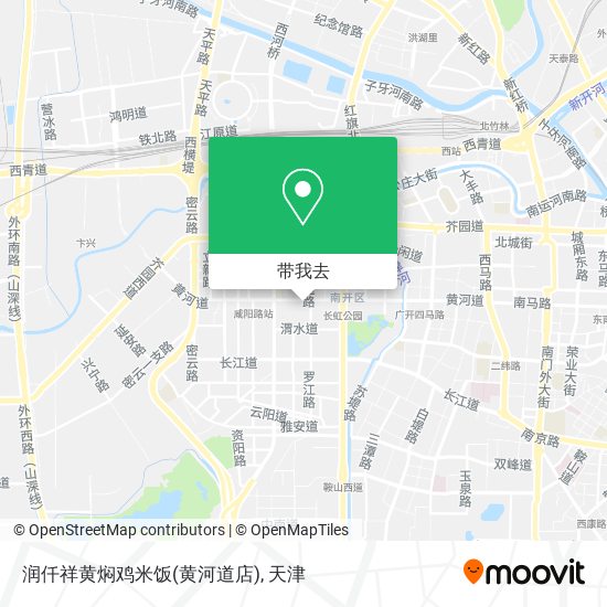 润仟祥黄焖鸡米饭(黄河道店)地图
