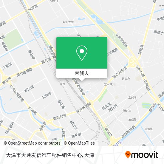 天津市大通友信汽车配件销售中心地图