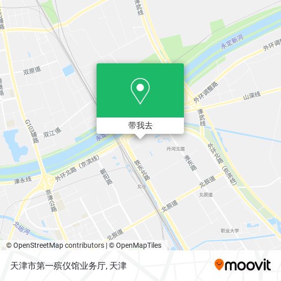 天津市第一殡仪馆业务厅地图
