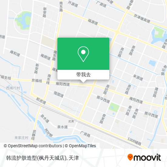 韩流护肤造型(枫丹天城店)地图