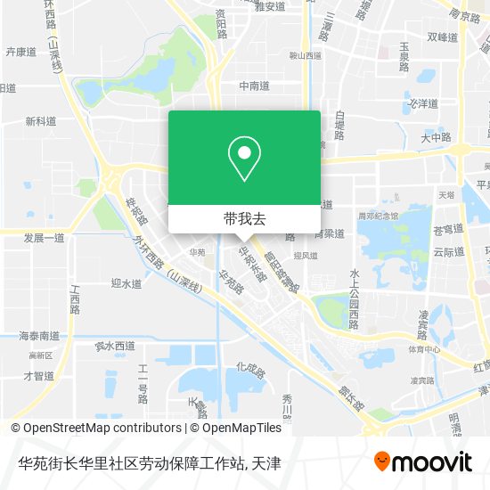 华苑街长华里社区劳动保障工作站地图