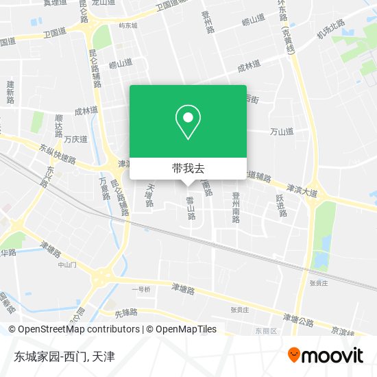 东城家园-西门地图
