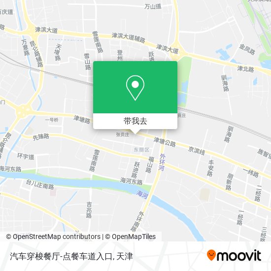 汽车穿梭餐厅-点餐车道入口地图