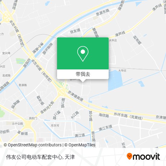 伟友公司电动车配套中心地图