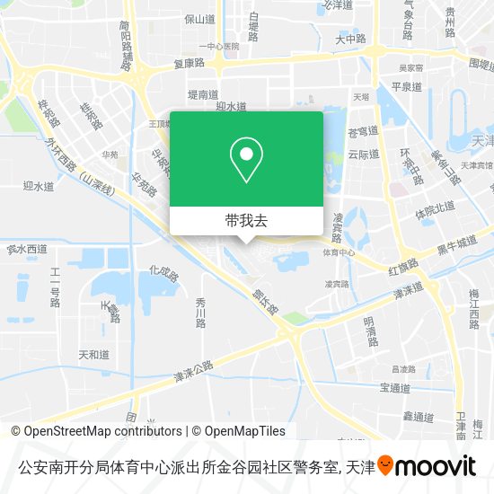 公安南开分局体育中心派出所金谷园社区警务室地图