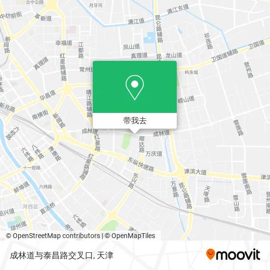 成林道与泰昌路交叉口地图