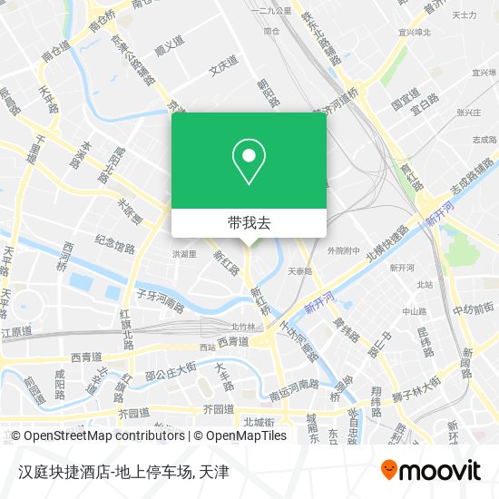 汉庭块捷酒店-地上停车场地图