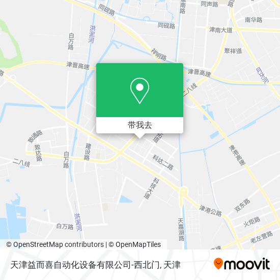 天津益而喜自动化设备有限公司-西北门地图