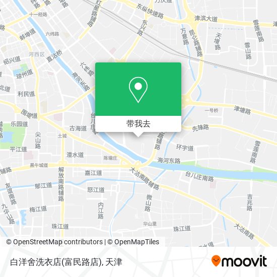 白洋舍洗衣店(富民路店)地图