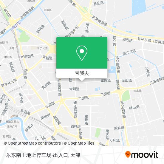 乐东南里地上停车场-出入口地图