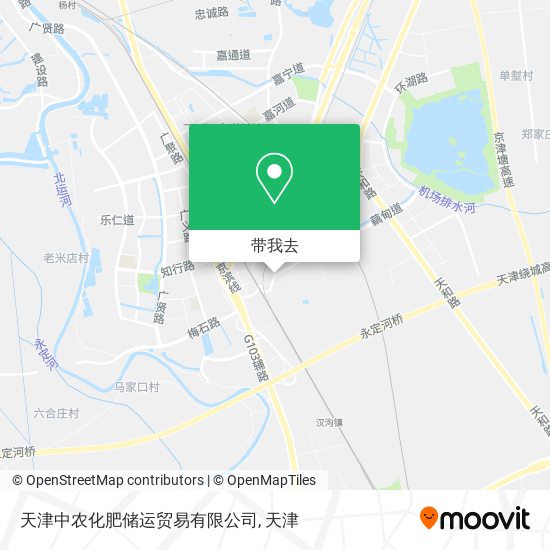天津中农化肥储运贸易有限公司地图