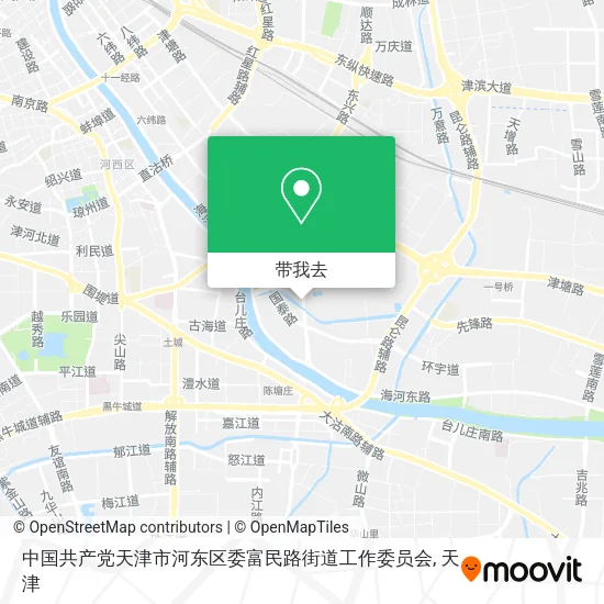 中国共产党天津市河东区委富民路街道工作委员会地图