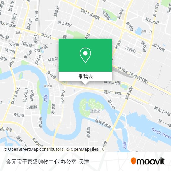 金元宝于家堡购物中心-办公室地图