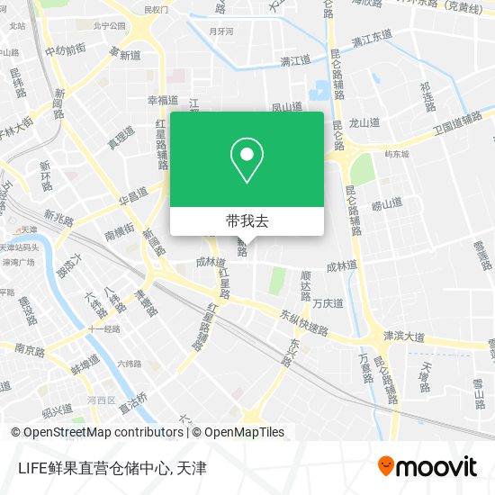 LIFE鲜果直营仓储中心地图