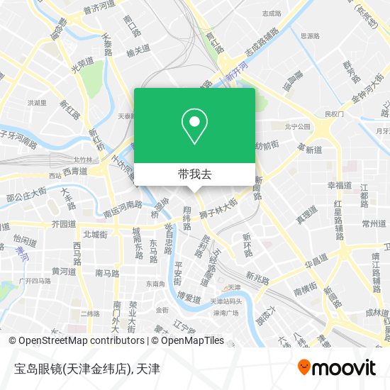 宝岛眼镜(天津金纬店)地图
