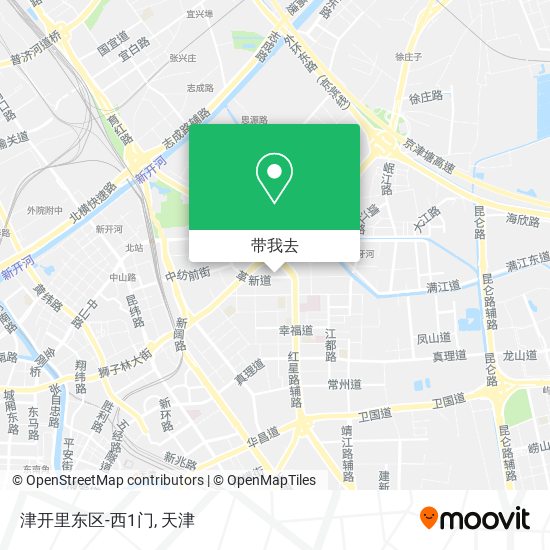 津开里东区-西1门地图
