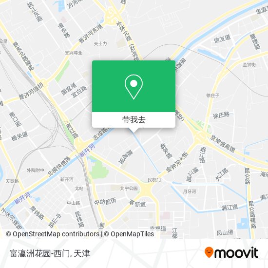 富瀛洲花园-西门地图