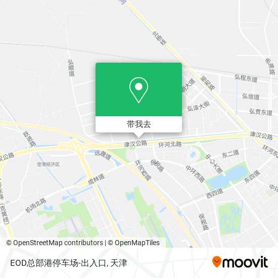 EOD总部港停车场-出入口地图