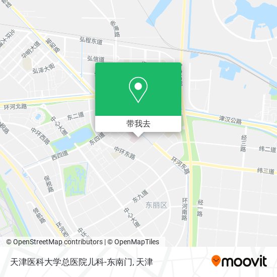 天津医科大学总医院儿科-东南门地图