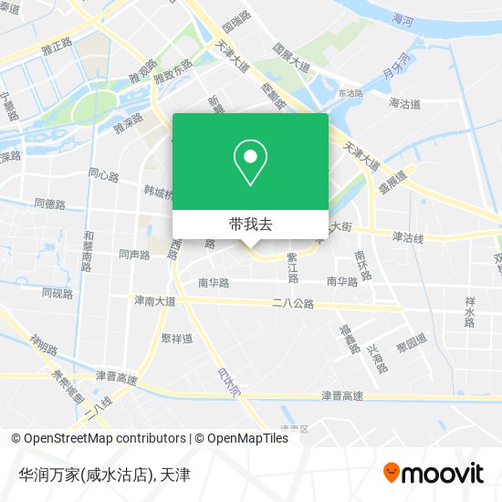华润万家(咸水沽店)地图