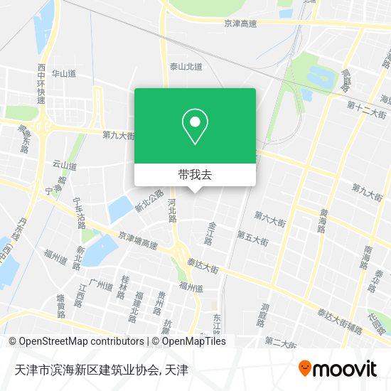 天津市滨海新区建筑业协会地图