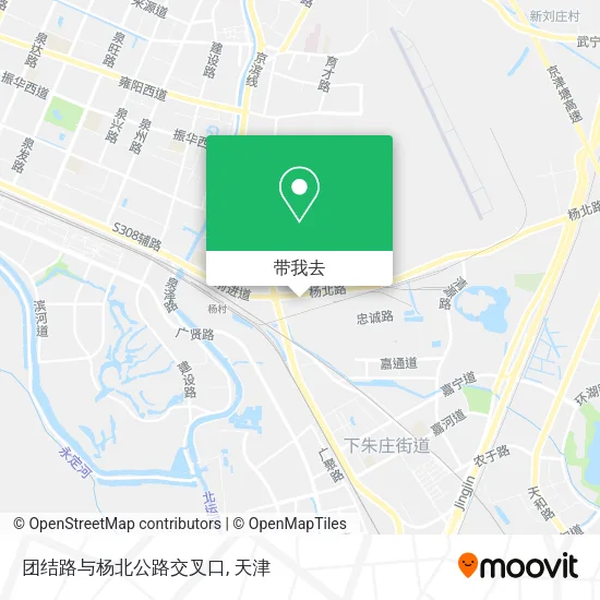 团结路与杨北公路交叉口地图
