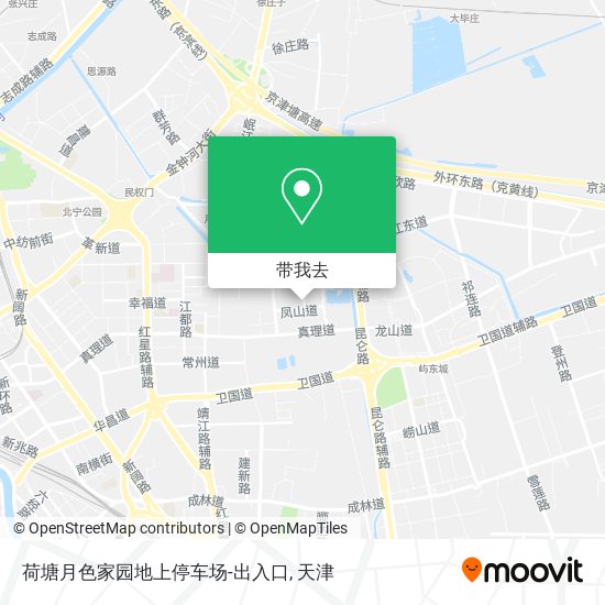 荷塘月色家园地上停车场-出入口地图