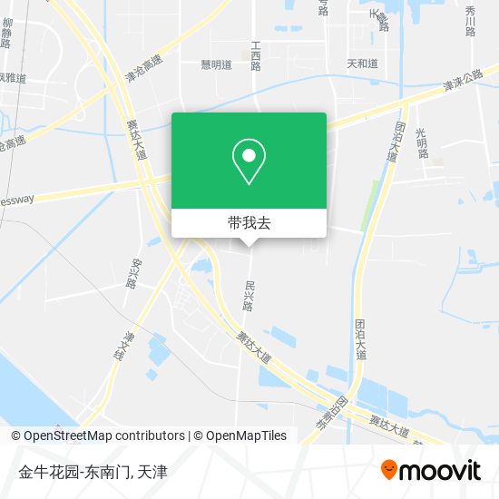 金牛花园-东南门地图