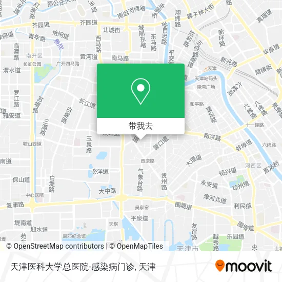 天津医科大学总医院-感染病门诊地图